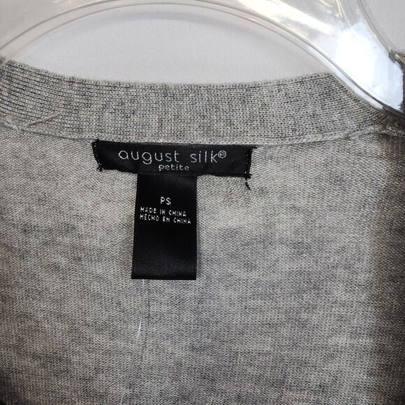 NWT August Silk Grey Tank Top Sweater Size PS - Picture 6 of 6